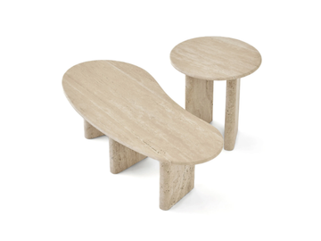 TREVISO - Travertine coffee table by Kendo Mobiliario - view 3
